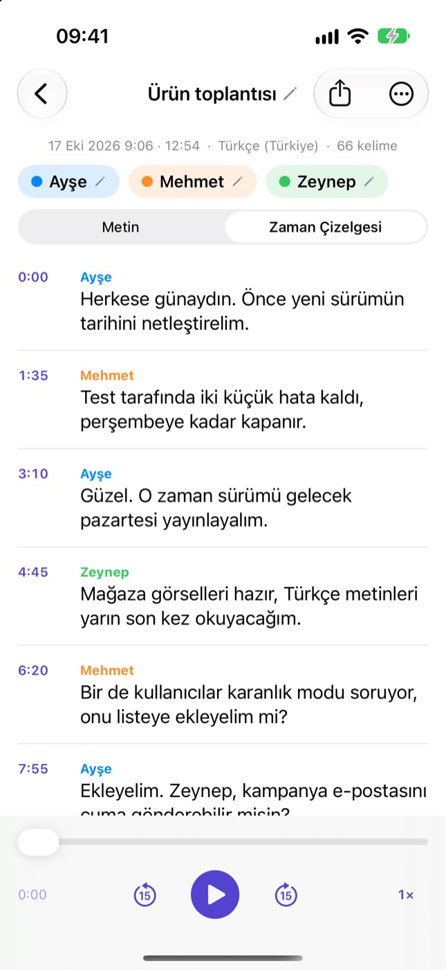 Cümleye dokun, o andan dinle