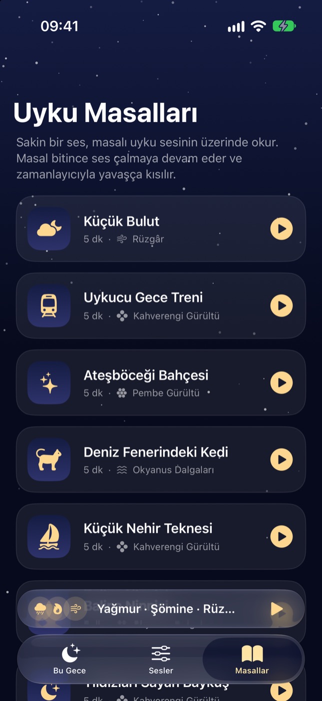 Özgün uyku masalları