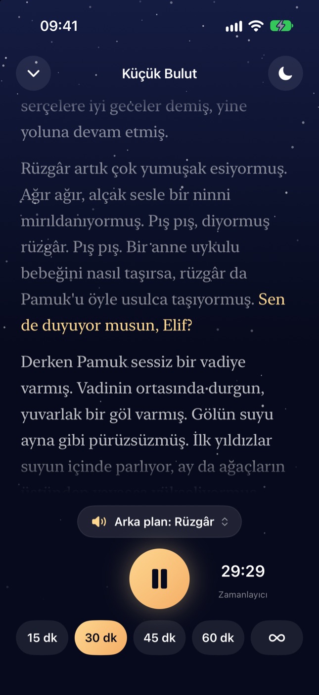 Masal çocuğunun adını söyler
